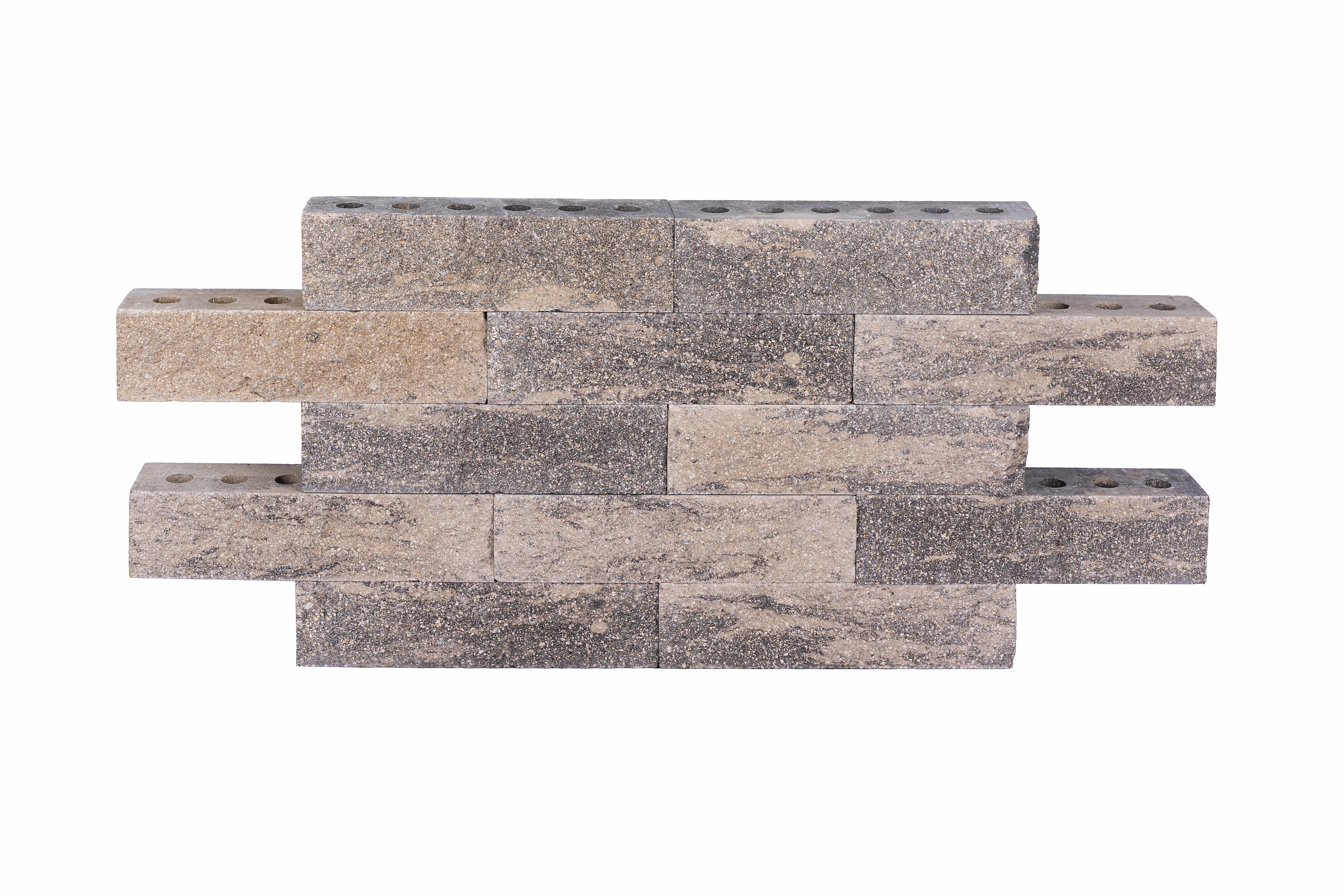 Серый обсидиан — образцы кирпича